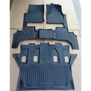 Customized/Modern fit 5D Floor Mats for Land Cruiser 300 series (5 seater with boot/cargo/trunk mat) TPE