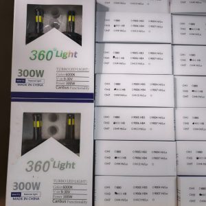 360° Light 300W Turbo LED Headlight Bulbs Kit – 6000K Natural White Crystal Clear Vision | Canbus Ready 9-30V Universal Fitment