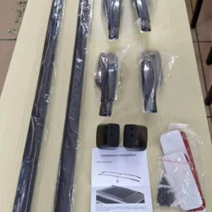 Heavy Duty Universal Black Roof Rails 2pcs Set with Mounting Hardware