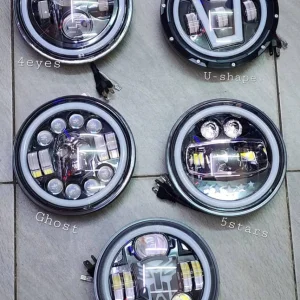 Universal 7-Inch Custom LED Projector Headlights (Complete Pair Pack)