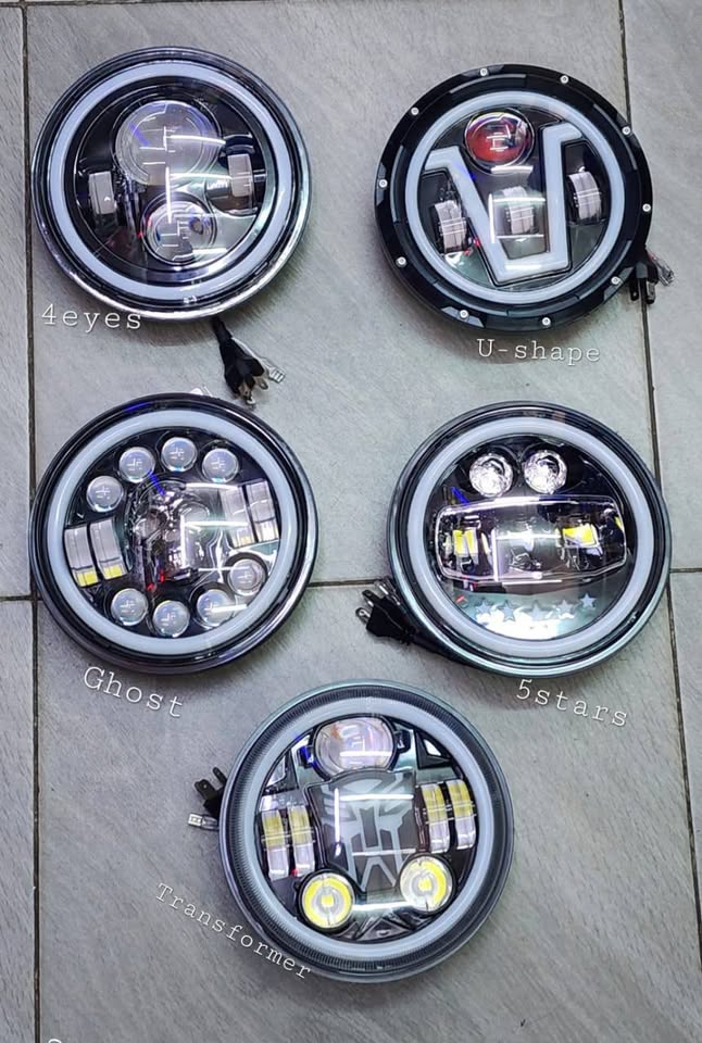 Universal 7-Inch Custom LED Projector Headlights (Complete Pair Pack)