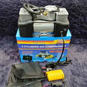 Heavy Duty 2-Cylinder 12V Car Air Compressor Kit