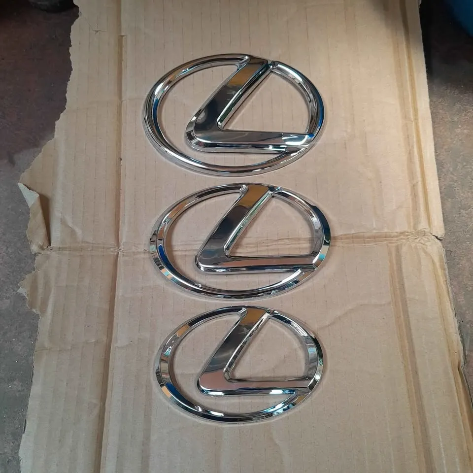 Premium Luxury Replacement Chrome Lexus Emblem Badges β Different Sizes (Per Piece)