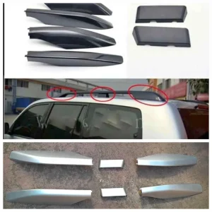 Toyota Prado & Land Cruiser Roof Rack Rail End Guard Replacement Covers– Black & Silver (Sold Per Piece)