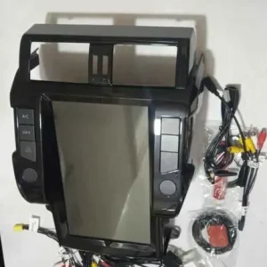 Tesla-Style Vertical Android Radio Navigation Screen for Prado 150 (Complete Kit)