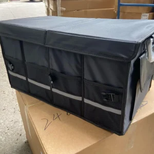 Heavy duty Premium Premium Large Capacity Car Boot Organizer Trunk Storage Box with Reflective Strips - Collapsible