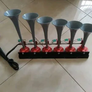 Heavy-Duty Six Trumpet Multi-Tone Melody Horn System for Matatus, Buses, Pickups, and Trucks