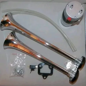 12V-24V Dual Trumpet Heavy-Duty Automotive Air Horn Kit