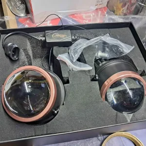 High Performance 3-Color Switching Bumper Mounted Projector Driving Lamps Double Pack