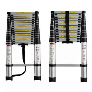 Universal 3.8m Premium Aluminum Telescopic Foldable Extension Ladder (1-Piece)