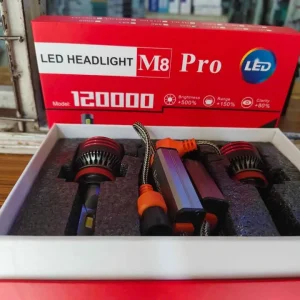 M8 Pro 120000 High-Power Car LED Headlight Bulbs Kit - 2Pcs Full Set