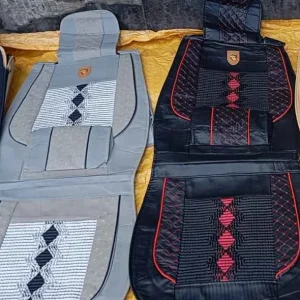 Universal Luxury 5-Seater Leather Car Seat Cover Full Set (Sports Diamond Edition)