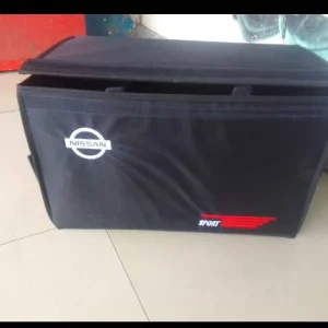 Nissan Sport Branded Collapsible Car Trunk Organizer Box - Large Capacity Black
