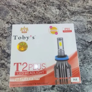 Toby’s T2 Plus H4 High-Power LED Headlight Bulbs Kit - 2Pcs Full Set
