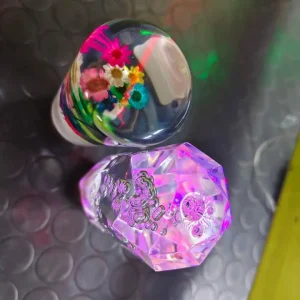 Universal Crystal Gear Shift Knob – Premium Acrylic Manual/Automatic Car Shifter Handle (Sold Per Piece)