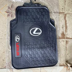 Lexus Universal All Weather Rubber Car Mats – Heavy Duty 5-Seater Floor Mat Set (Black)