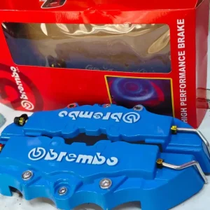 Universal Brembo Style Brake Caliper Covers – Premium Blue High Performance Brake Guard Assembly Set (2pc Set)