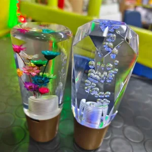 Universal Crystal Gear Shift Knob – Premium Acrylic Manual/Automatic Car Shifter Handle (Sold Per Piece)