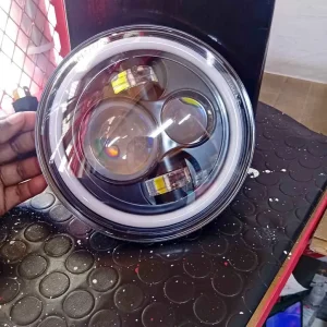 Universal 7 Inch Round LED Headlights with Halo DRL | 2Pcs Pair Set