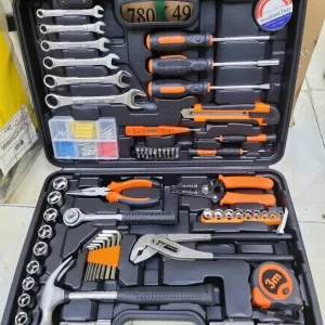 72-Piece Professional Household & Automotive Tool Set Box Kit