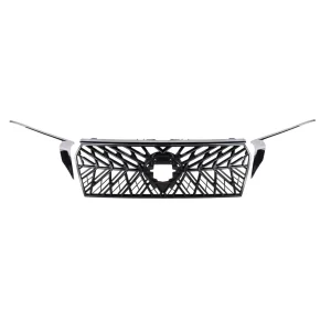 Toyota Land Cruiser Prado 150 2018-2020 TRD Edition Front Radiator Grille Upgrade – Black Mesh & Chrome Molding Assembly