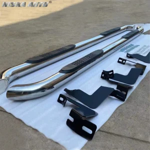Universal Stainless Steel Side Steps Durable 2Pcs Set – Premium Tubular Running Boards Assembly