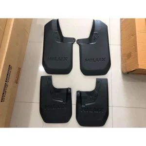 Toyota Hilux Revo / Rocco / GR-Sport (Chassis Generation Models 2015–2026+) Custom Branded Mud Flaps Set (4-Piece Complete Kit)