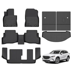 Mazda CX-9 TC Series (2016–2023) Premium 3D TPE Floor Mats & Boot Liner Set