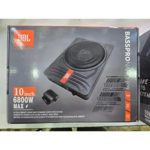 JBL 10-Inch Under-Seat Powered Subwoofer – 6800W Max Active Enclosure System