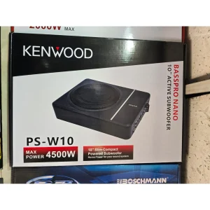 Kenwood PS-W10 10-Inch Slim Compact Powered Subwoofer – 4500W Max Active Enclosure System