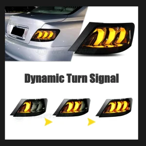 Toyota Mark X GRX120 Premium LED Fiber-Optic Tail Lights Set – Smoked Lens Dynamic Sequential Assembly