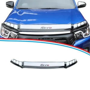 Toyota Hilux Revo (2015–2020) Premium Chrome-Accent Bonnet Guard Deflector