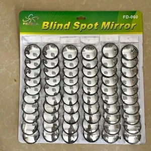 Wide-Angle Convex Blind Spot Mirrors (Matching Pair Set)