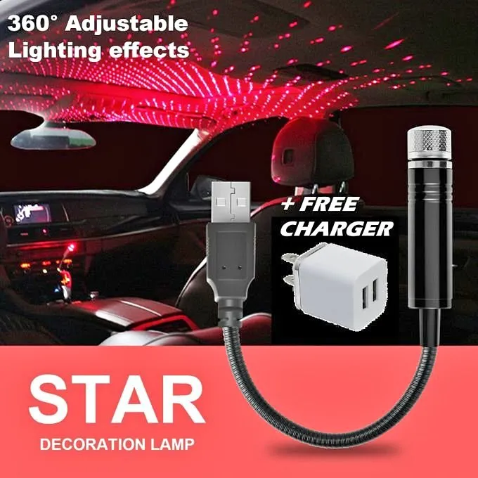 Universal Plug-and-Play USB Starry Night Laser Ceiling Projector