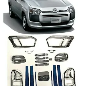Premium Full Exterior Chrome Styling Kit for Toyota Probox & Succeed (2013 Onwards)