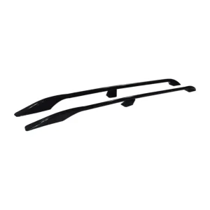Toyota Land Cruiser LC200 & LC300 Premium Roof Rack Rails Set – Midnight Black / Starlight Silver Longitudinal Cargo Bars Assembly (2Pcs Set)