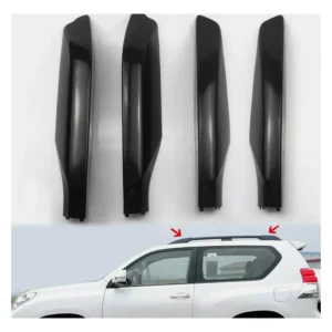 Toyota Land Cruiser Prado 120/150 & LC Series 200/250/300 Roof Rack Rail End Cover Cap – Black / Silver Replacement Shield (Sold Per Piece)