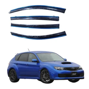 Subaru Impreza WRX STI Hatchback Premium Blue-Line Window Visor Wind Breakers Set