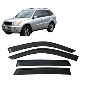 Toyota RAV4 XA20 Series (2001–2005) Premium Dark Smoke Window Visor Windbreakers Set