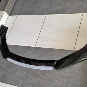 Universal Gloss Black Front Bumper Lip Splitter Kit (3-Piece Modular Set)