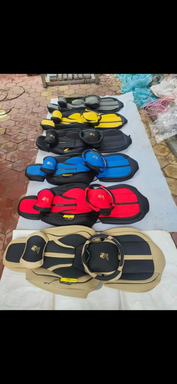 Universal Executive Sport Leather Car Seat Covers Set | 5 Seater Full Set (Multi-Color Collection)