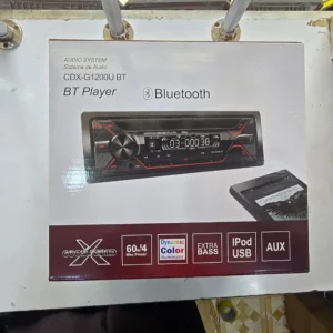 Single-DIN Car Audio BT Player with Dynamic Color Illuminator