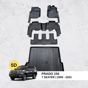 Toyota Prado 150 5D All-Weather Floor Mats & Boot Mat Set