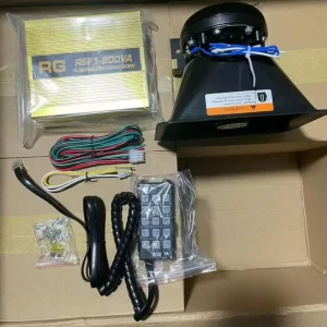 200W Multi-Tone Electronic Warning Siren and Megaphone Kit