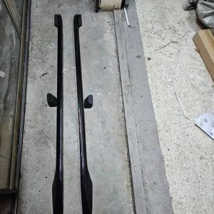Universal Slim Profile Car Roof Rack Rails (2-Piece Matte Black Set)
