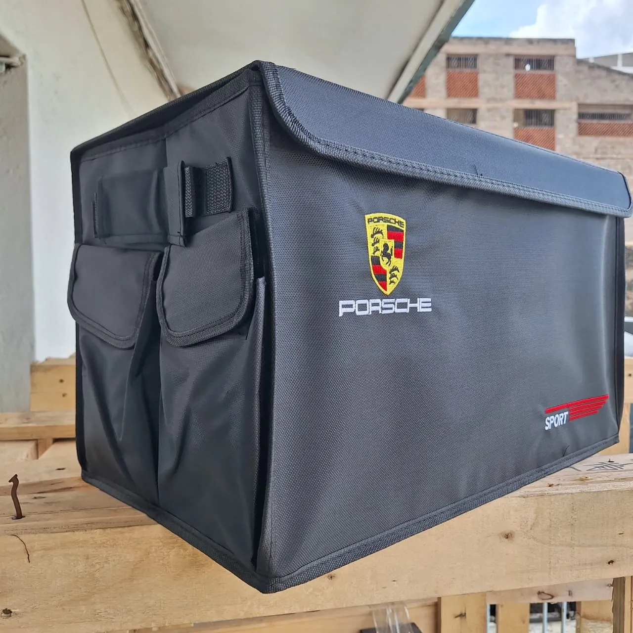 Premium Porsche Luxury Foldable Trunk Storage Box Organizer