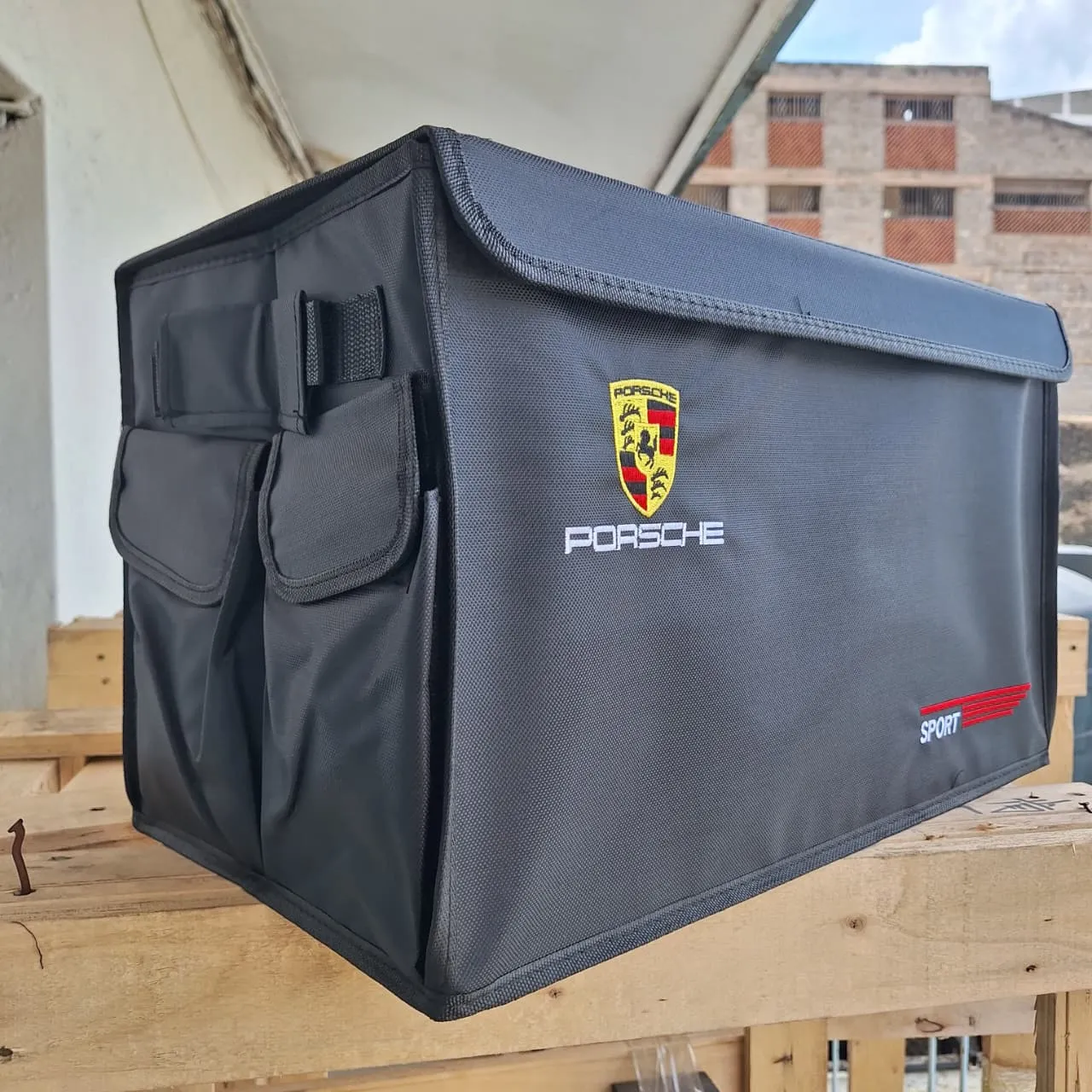 Premium Porsche Luxury Foldable Trunk Storage Box Organizer