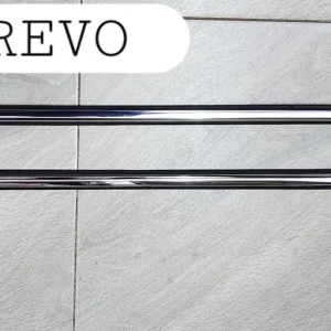 2015-2023 Toyota Hilux Revo Chrome Window Weather Strip Set (Single Cab 2-Pc)
