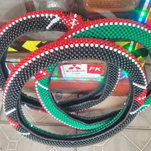 Kenyan Flag Beaded Steering Wheel Cover Price in Kenya | Universal Beaded Car Steering Covers