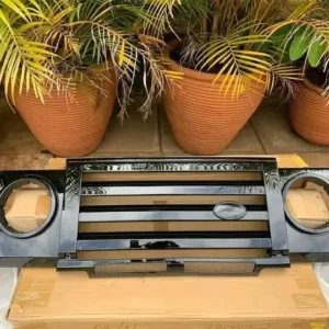 Premium Gloss Black Front Grille & Headlight Surround Panel Kit for Land Rover Defender (SVX Style) Kenya